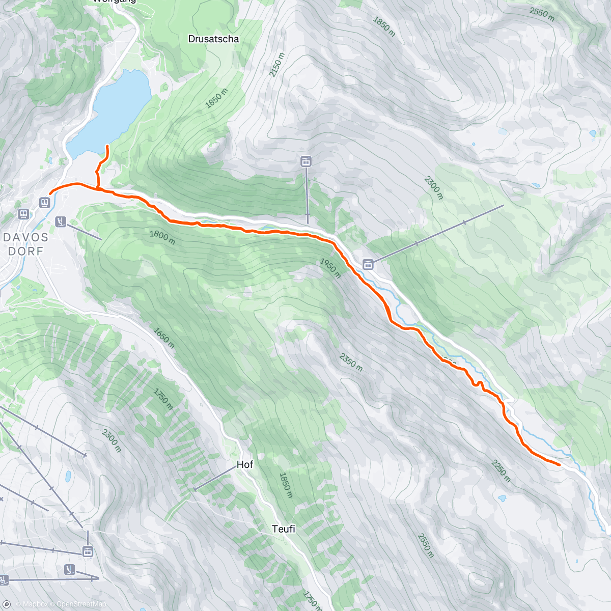 Map of the activity, Cow attack