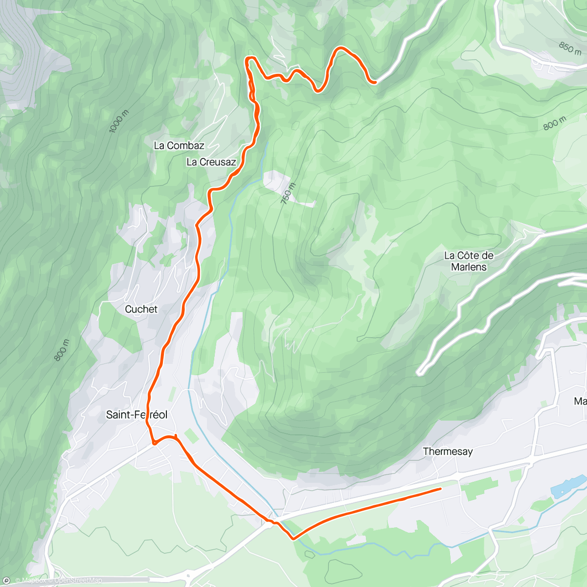 Map of the activity, Col des Esserieux met mijn kanjer! 🇫🇷