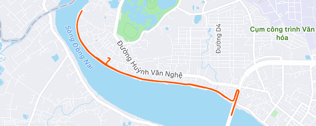 Map of the activity, Morning Run