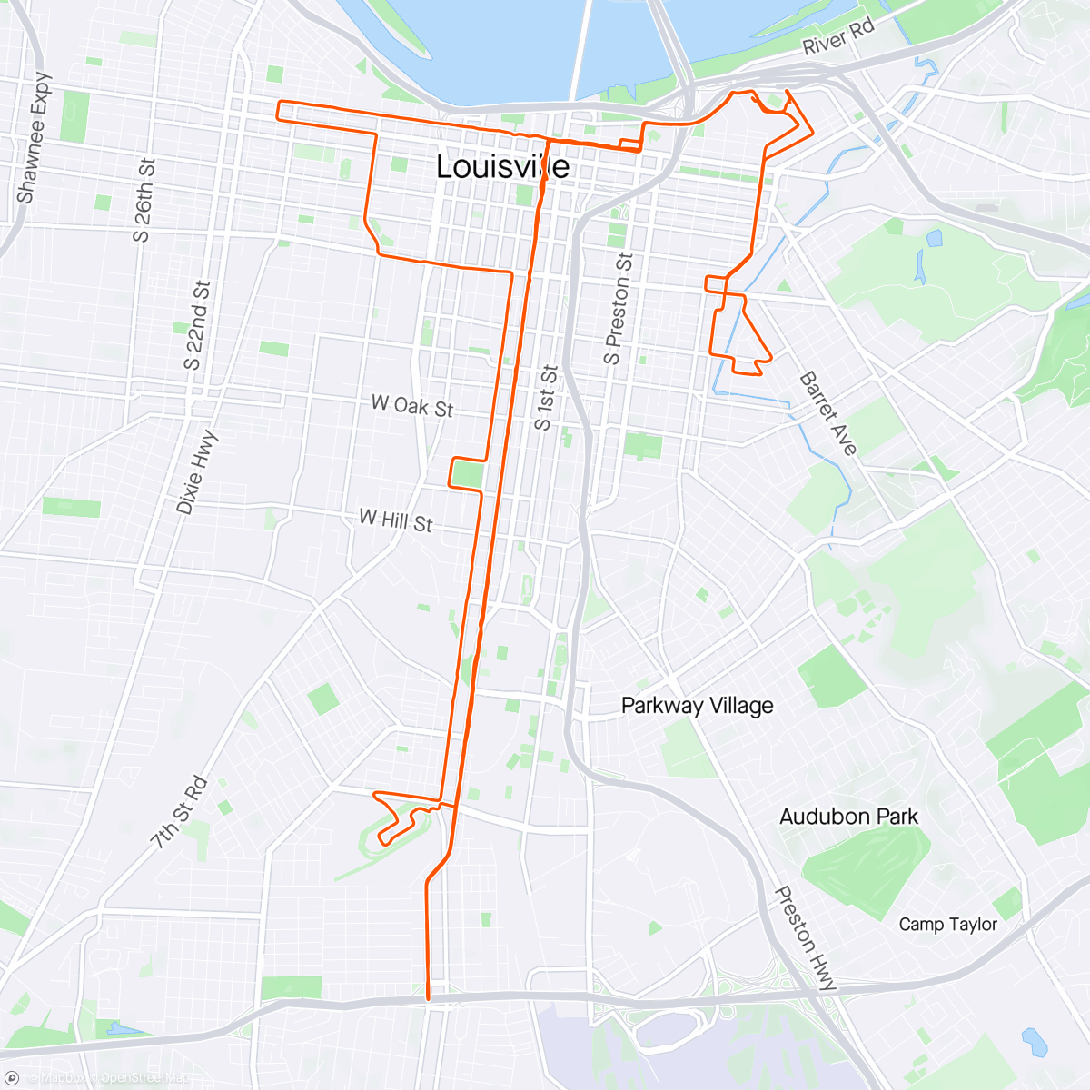 Mappa dell'attività KDF Marathon and MiniMarathon Bike Marshal