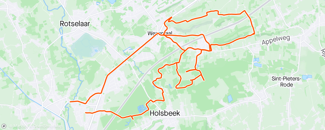 Map of the activity, Gravelritje eindigt in beek 😏