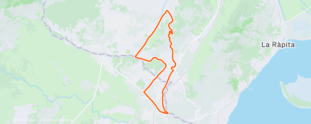 Mapa de la actividad (Lunch Ride)