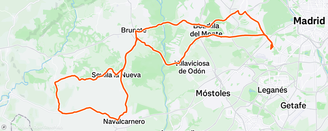 Map of the activity, De culo a la ida de cara a la vuelta