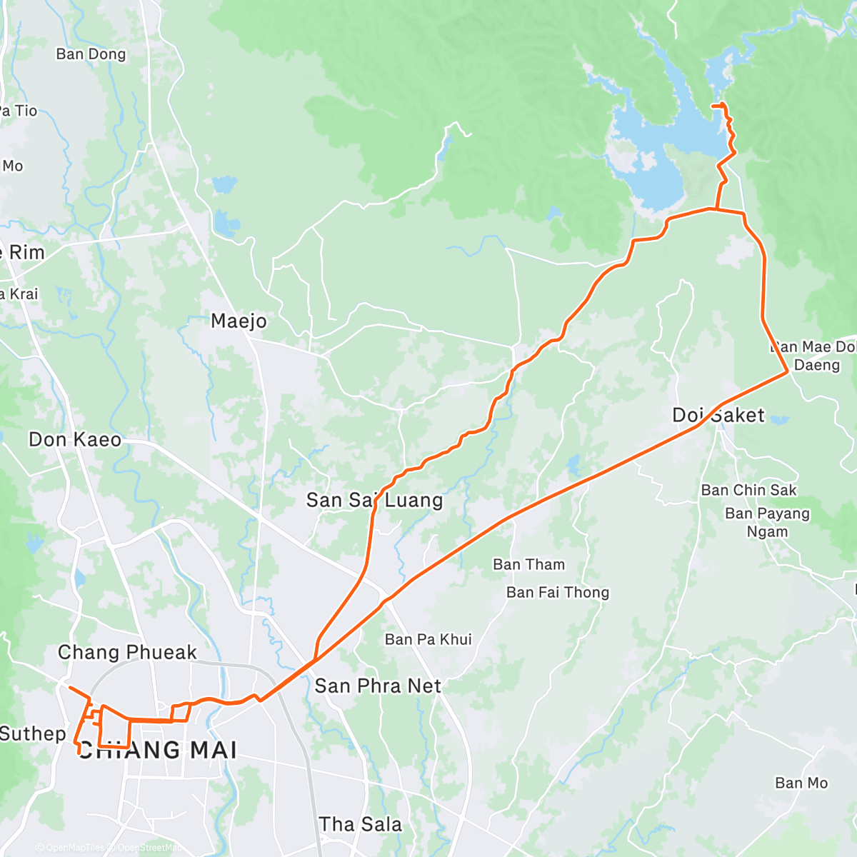 Map of the activity, Festive 500 / 71 km
