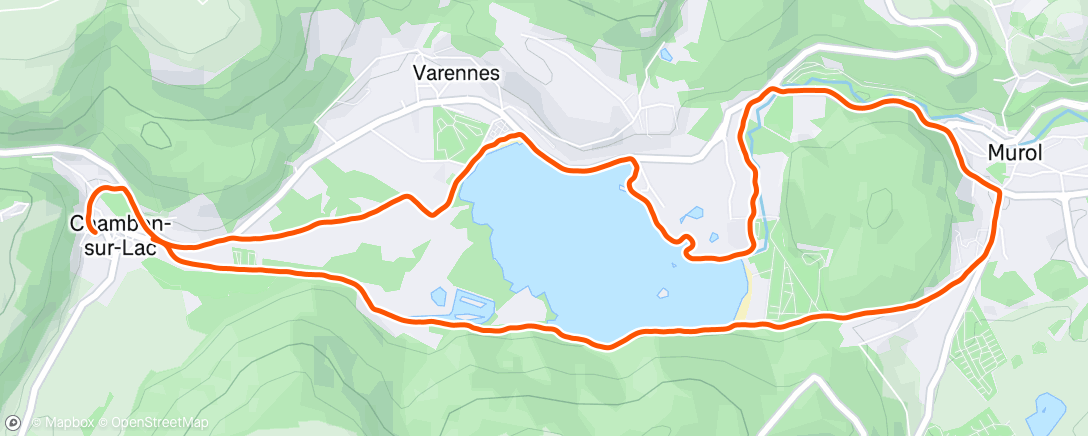 Map of the activity, Course à pied matinale