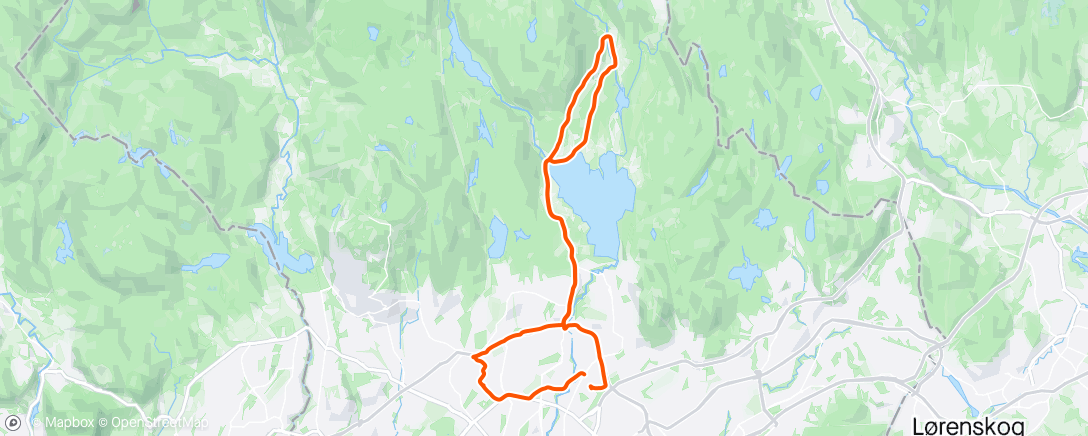 Map of the activity, Eftastur i Maridalen 🤝