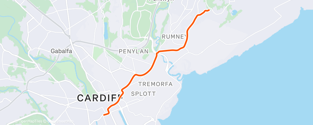 Map of the activity, Work To Home