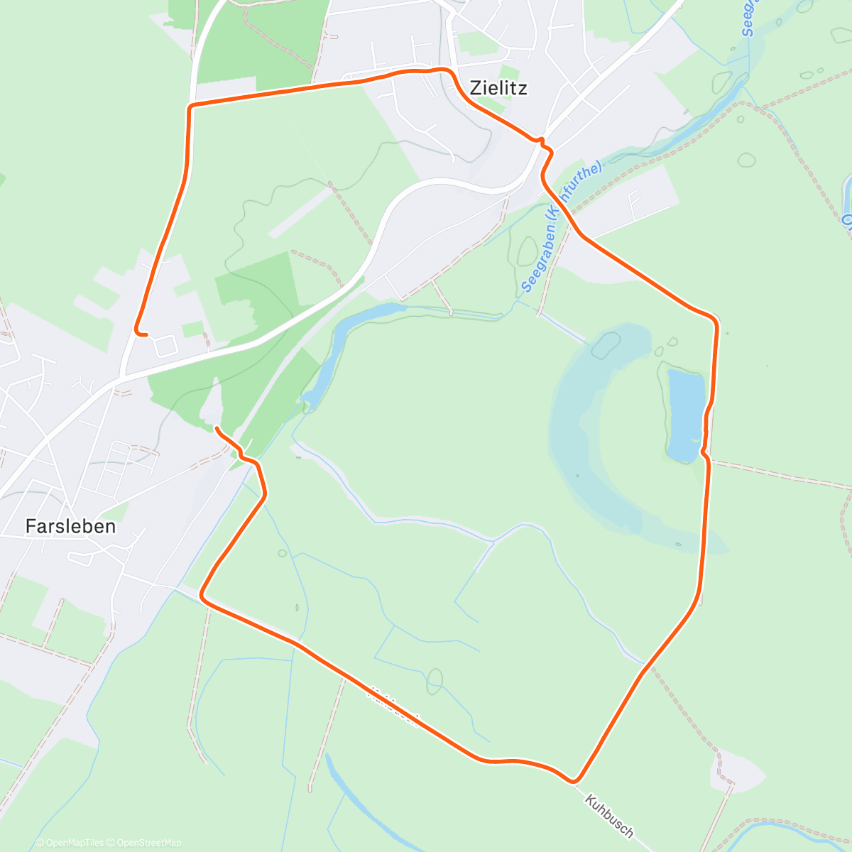 Map of the activity, Spaziergang am Morgen