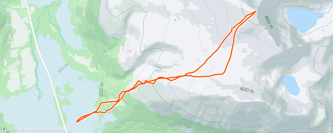 Mapa da atividade, Ullstinden - Flott vårkjøring. Fast på toppen, smør nederst