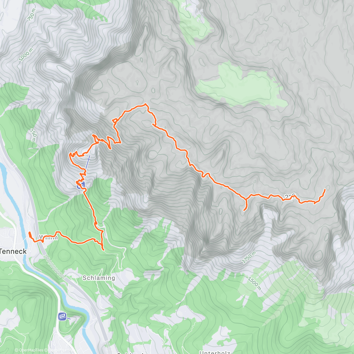 Карта физической активности (Na kopec a dolů)