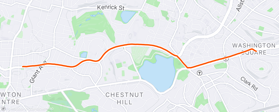 Map of the activity, Morning Run