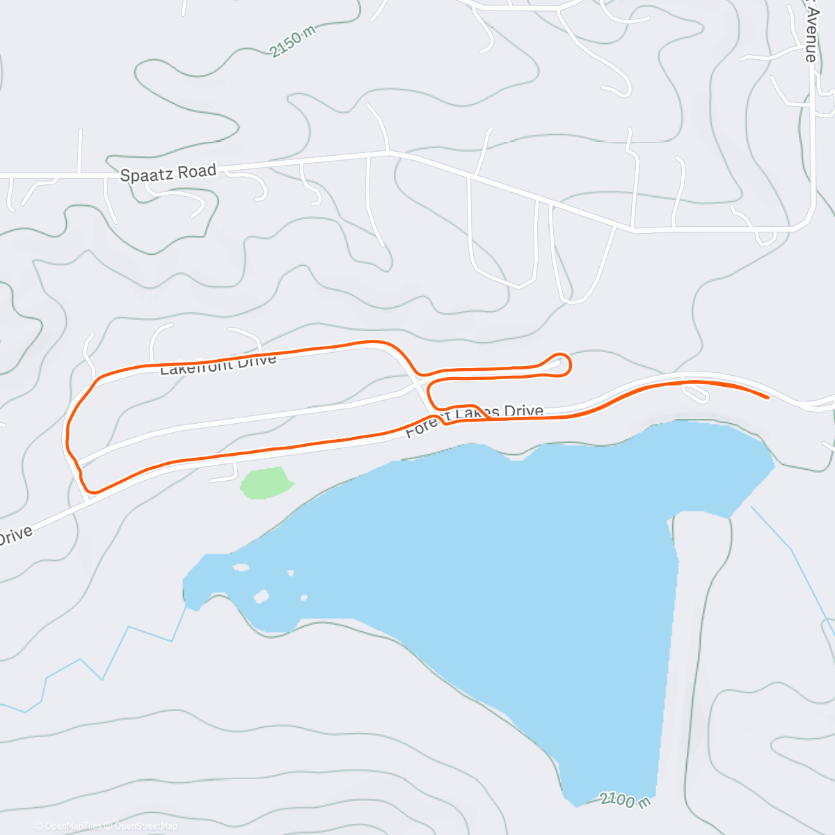 Map of the activity, Morning Luka joggle.