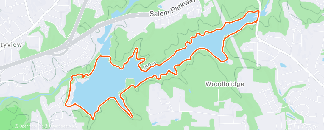 Map of the activity, Afternoon Ride