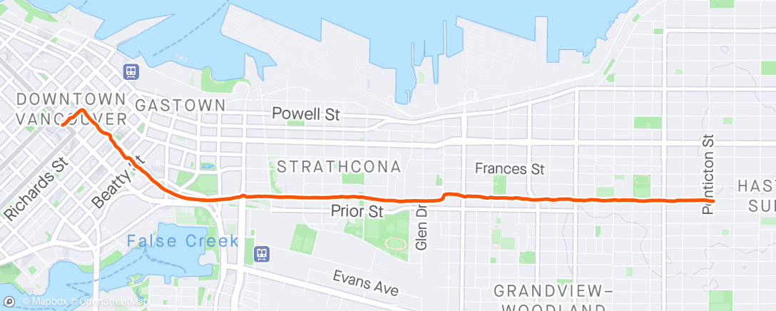 Map of the activity, Morning Commute (BF)
