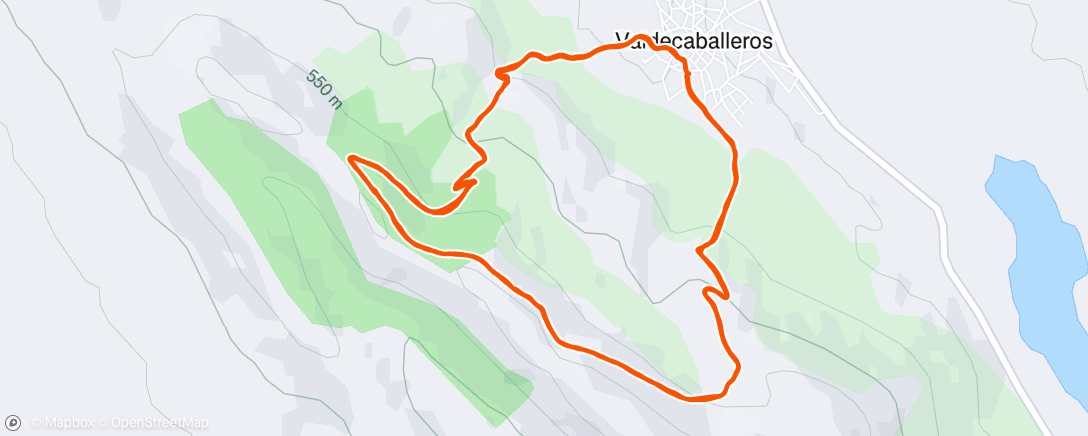 Map of the activity, Corriendo por Valdecaballeros