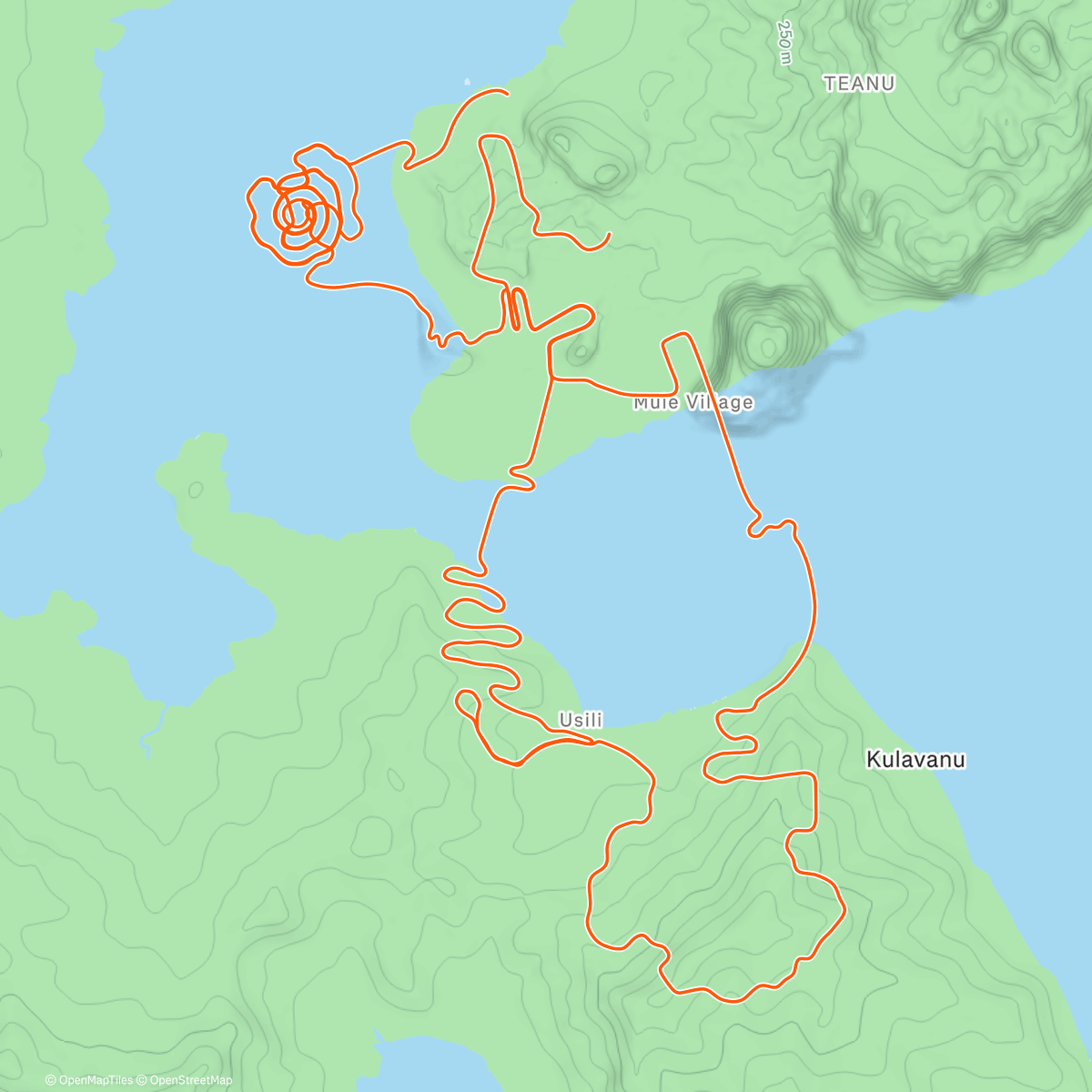 Map of the activity, Zwift - Group Ride: Leader Cycling Team on Three Sisters in Watopia