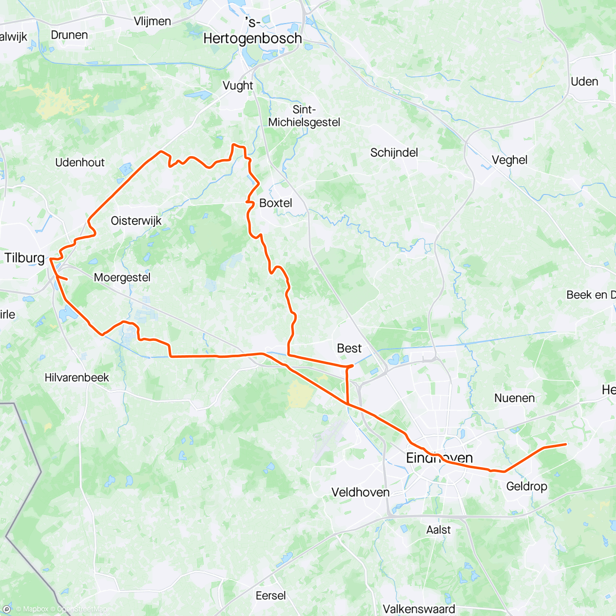 Map of the activity, Successday Ride