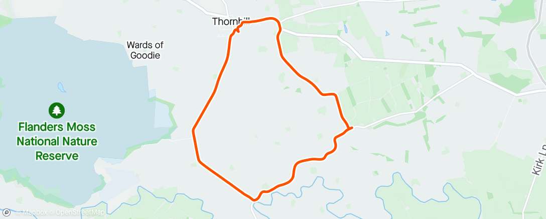 Mapa de la actividad (Thornhill 10k - Post Covid 10k PB)