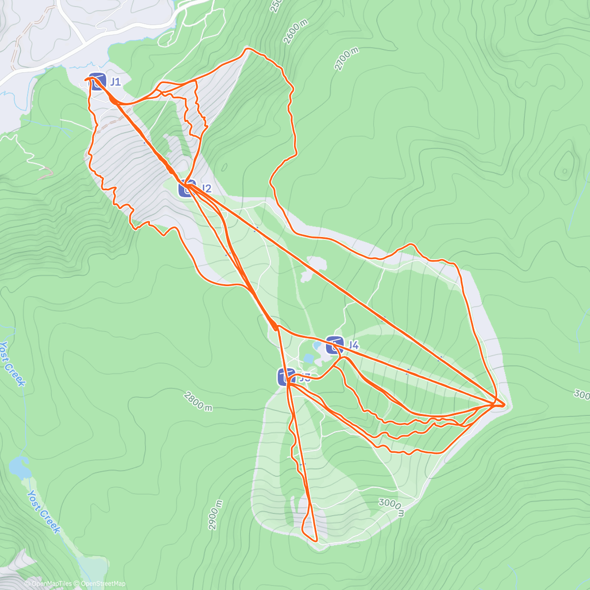 Карта физической активности (NY: June Mtn Day 2)