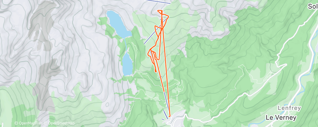 Map of the activity, JOUR 6 SUR DES SKIS 🎿