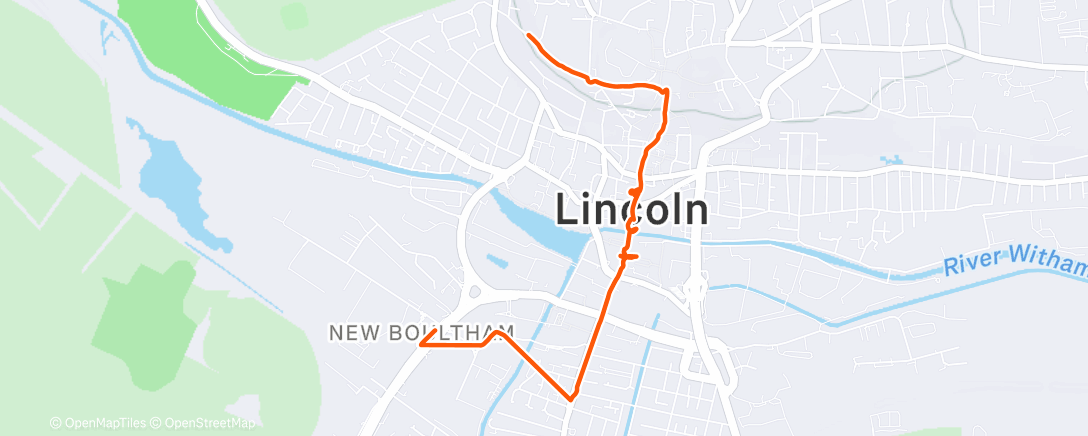 Map of the activity, Boxing Day Afternoon Walk