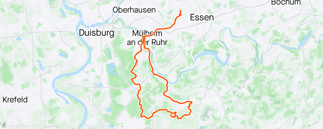 Map of the activity, Ride am Morgen