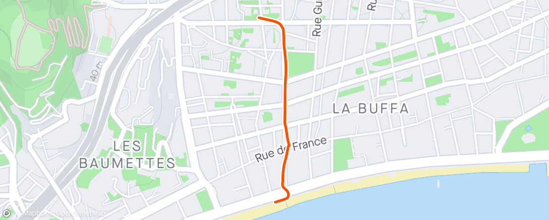 Karte der Aktivität „Marche le matin”