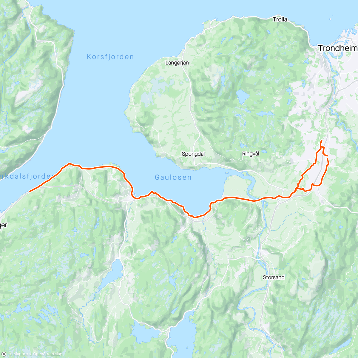 アクティビティ「Tur med SSK」の地図