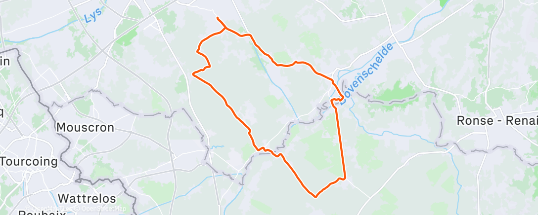 Map of the activity, Fietsen