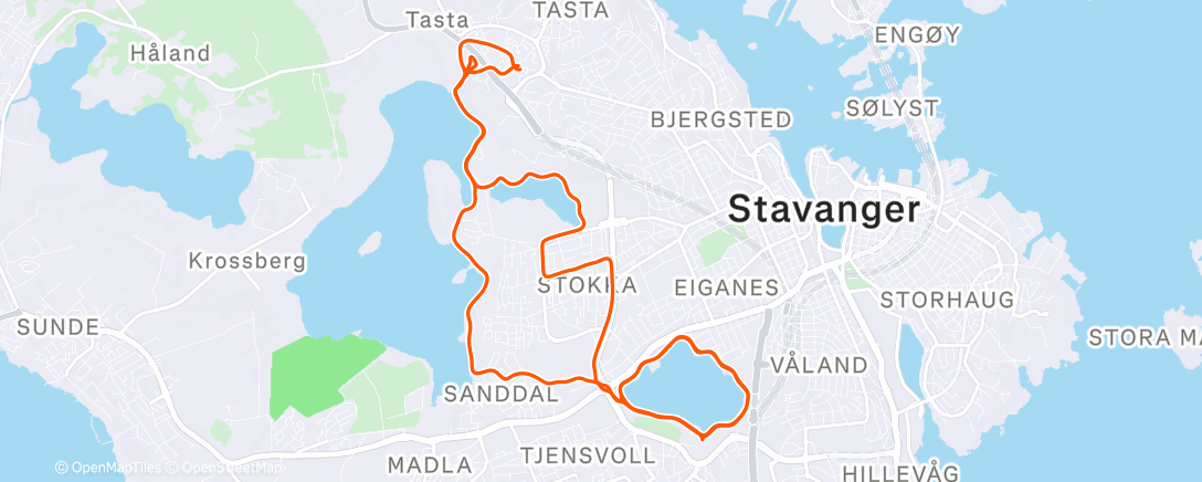 Map of the activity, Morning Run