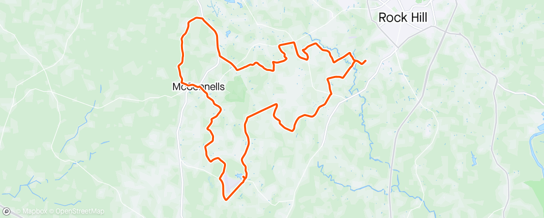 Map of the activity, Rock Hill Gravel - Lowery