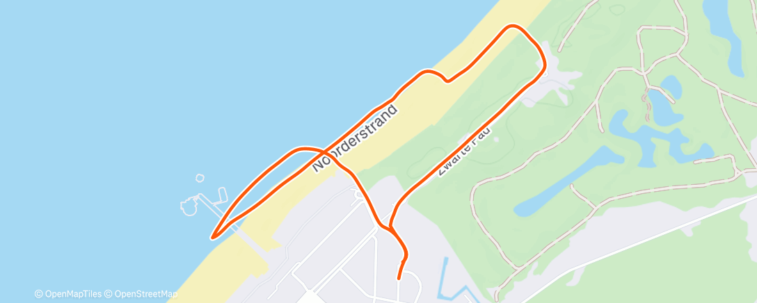 Map of the activity, Afternoon Walk