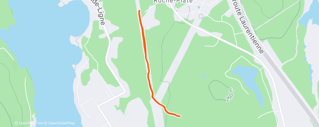 Map of the activity, Trail dans l'après-midi