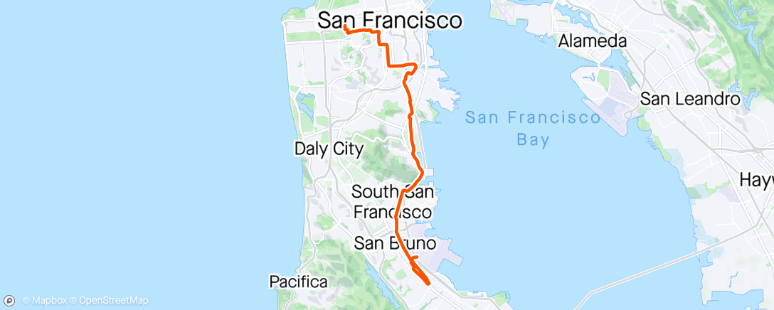 Mapa da atividade, Lunch Ride