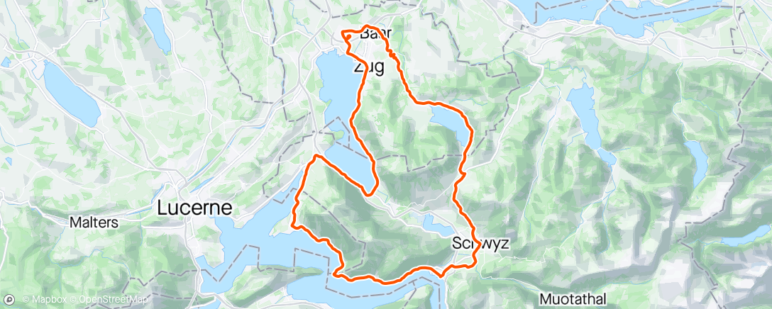 Map of the activity, ZZP Rigi loop 🚴🚴🚴