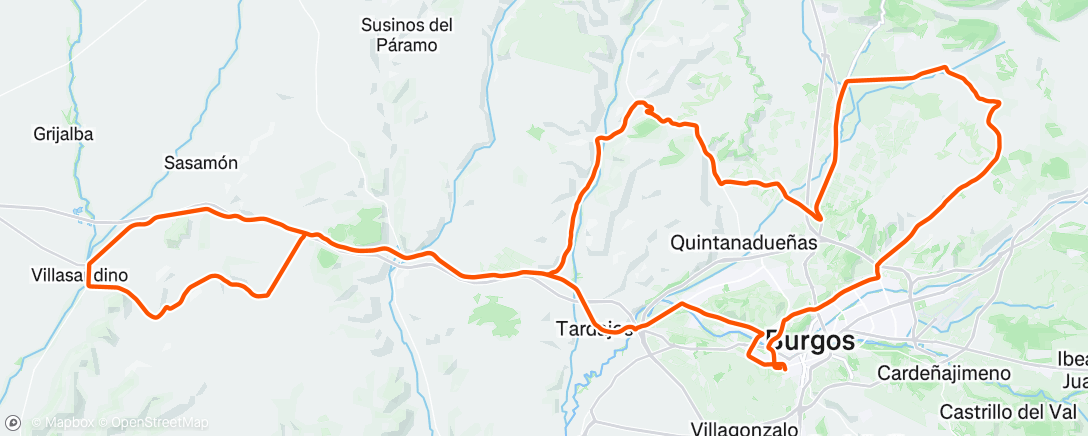 Map of the activity, Morning Ride