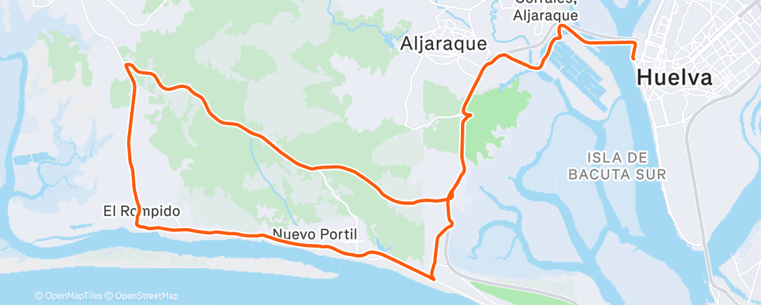 Map of the activity, De coche escoba por Malpica… 😜🍀