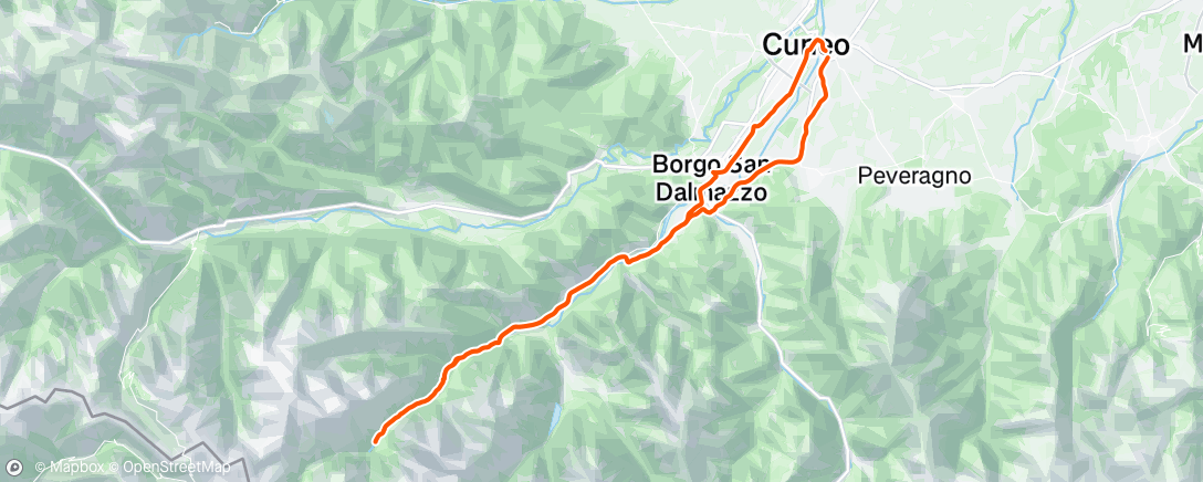 Map of the activity, Bici