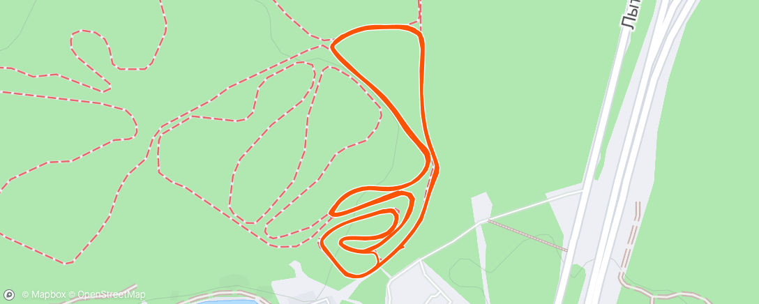 Карта физической активности (Северный лыжный заезд (после обеда))