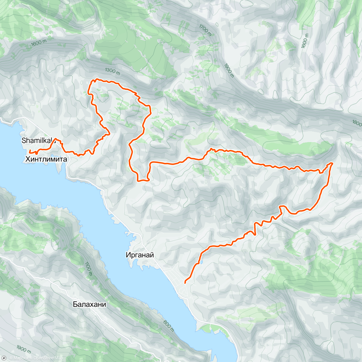 Map of the activity, Dagestan Wild Trail