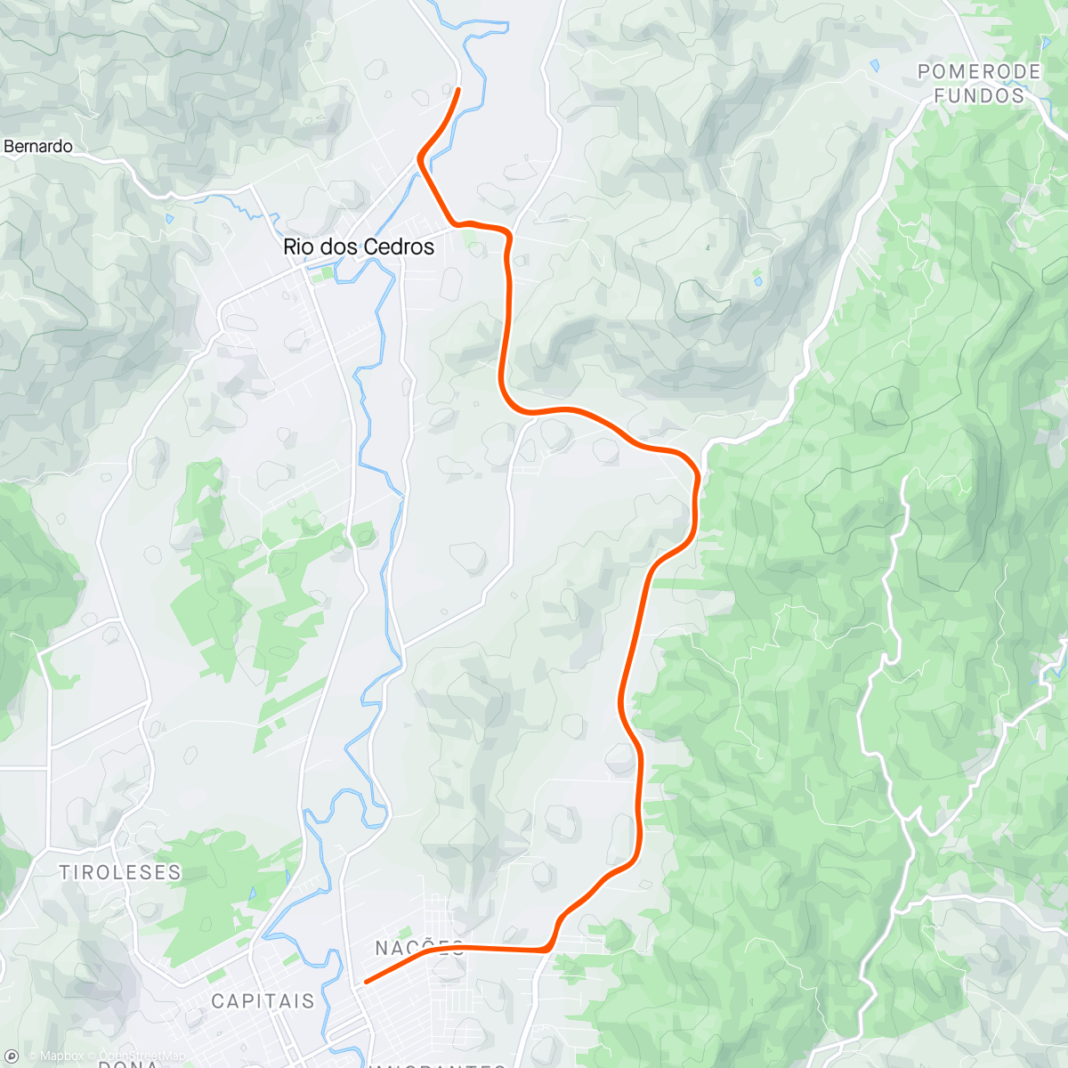 Map of the activity, RAPIDITO