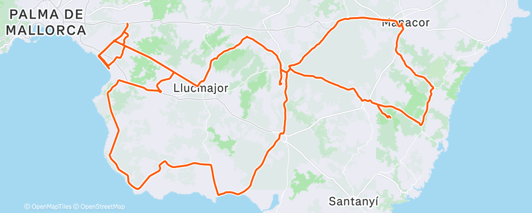 Map of the activity, Morning Ride
