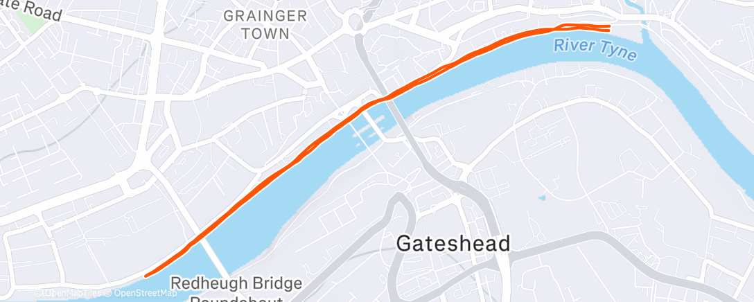 Map of the activity, Chilly 5k