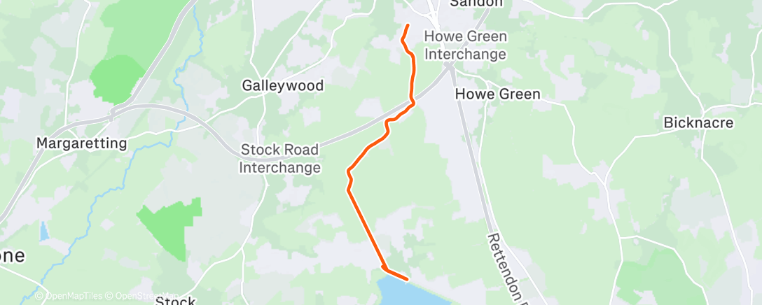 Map of the activity, Lunch Ride