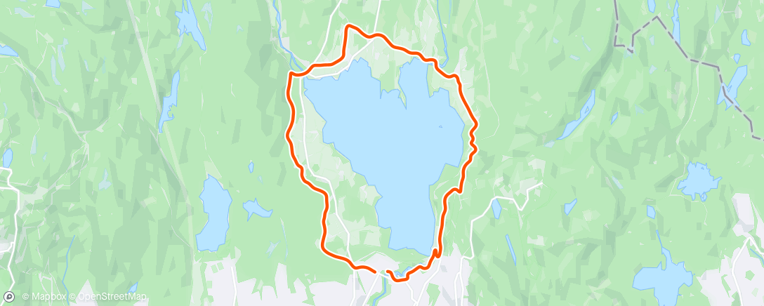 Map of the activity, Rundt Maridalsvannet med Hjellfish🐟