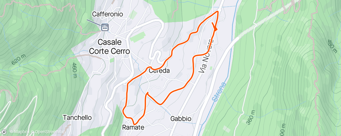 Map of the activity, Escursione mattutina 🐐☕