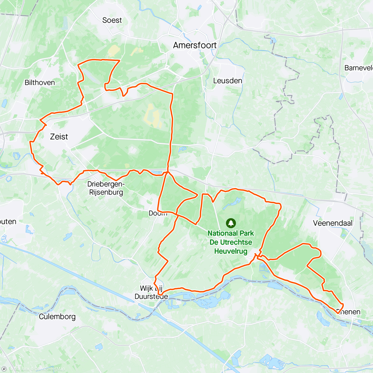 アクティビティ「Warm-up ride met de mannen van de Alpen. Reconnecten in mooie omgeving」の地図