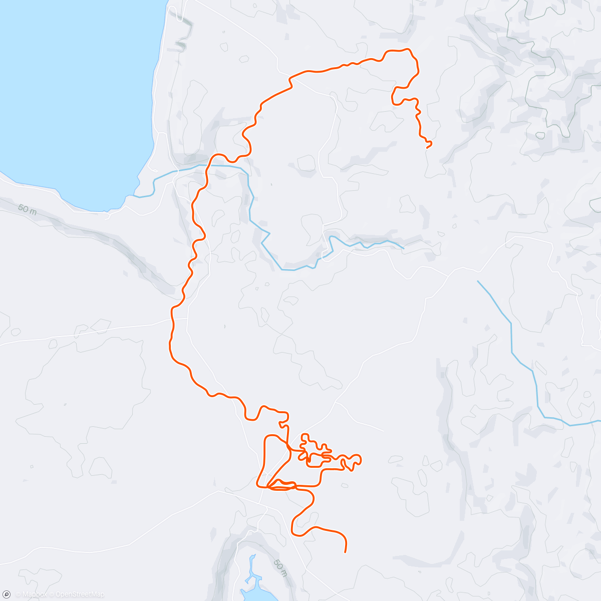 Carte de l'activité Zwift - Group Ride: AHDR Bacon Rolls with Caffeine (D) on Chasing the Sun in Makuri Islands