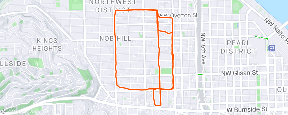 Map of the activity, Didn’t want to run, run
