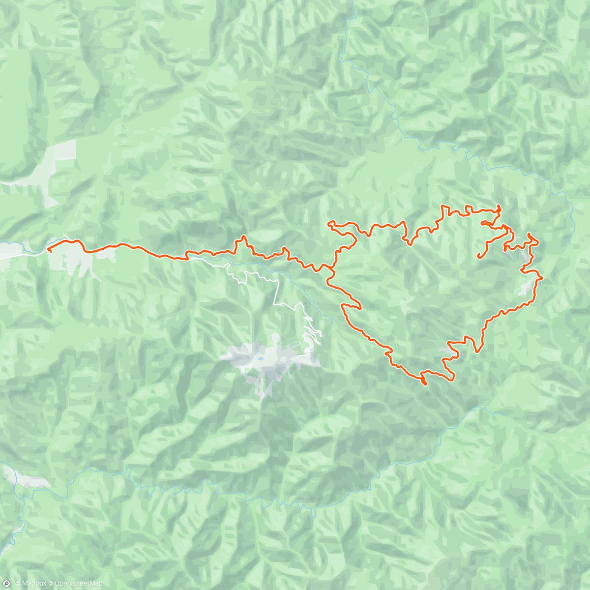 Map of the activity, Mt Stirling, and circuit ride loop